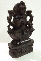 Lakshmi Devi Wooden statue - 1 foot