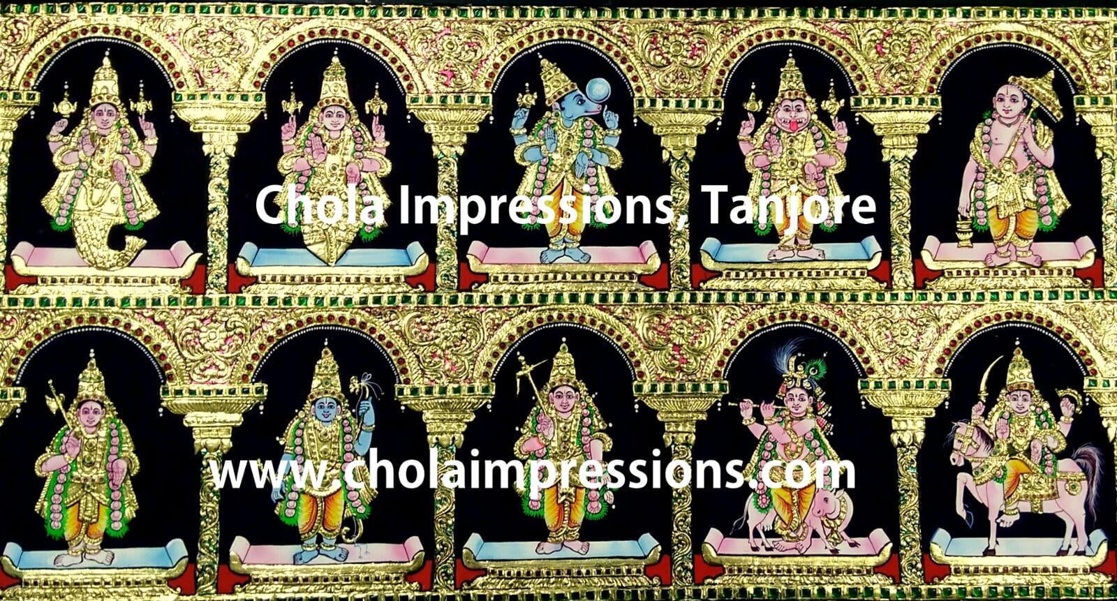 Dasavatar Tanjore Painting