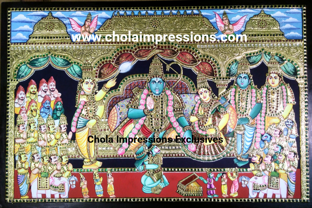 Ram Darbar Tanjore Painting Ram Darbar Tanjore Painting