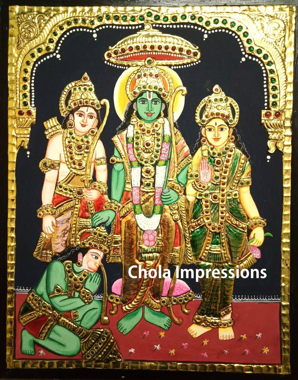 Ramar Pattabishekam Tanjore Painting