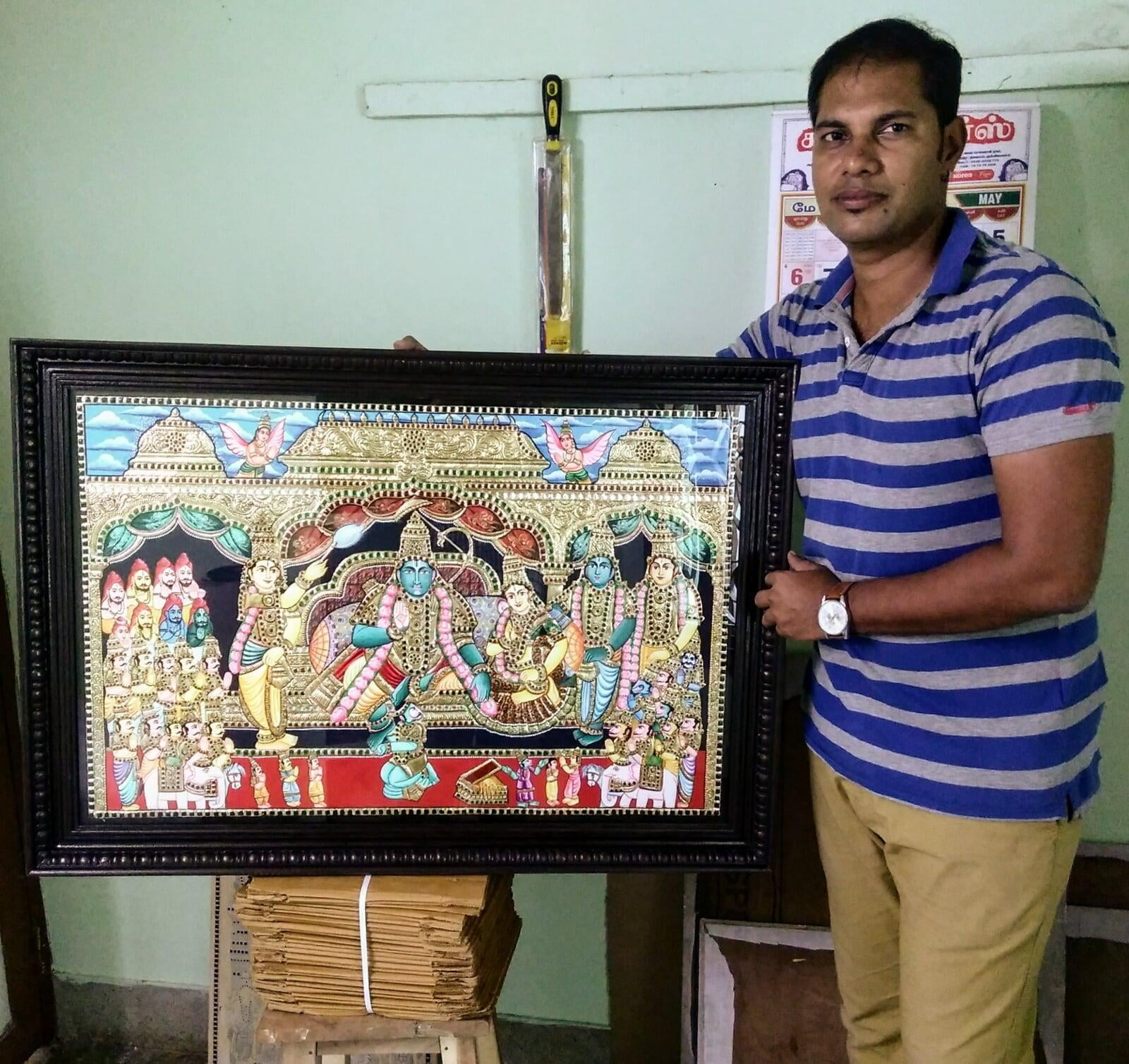Ram Darbar Tanjore Painting