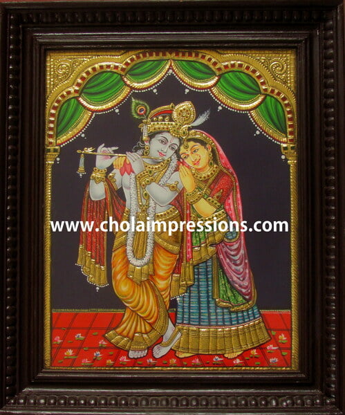 Radha Krishna Standing 15x12