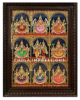 Ashtalakshmi Tanjore Painting - Exclusive Collection