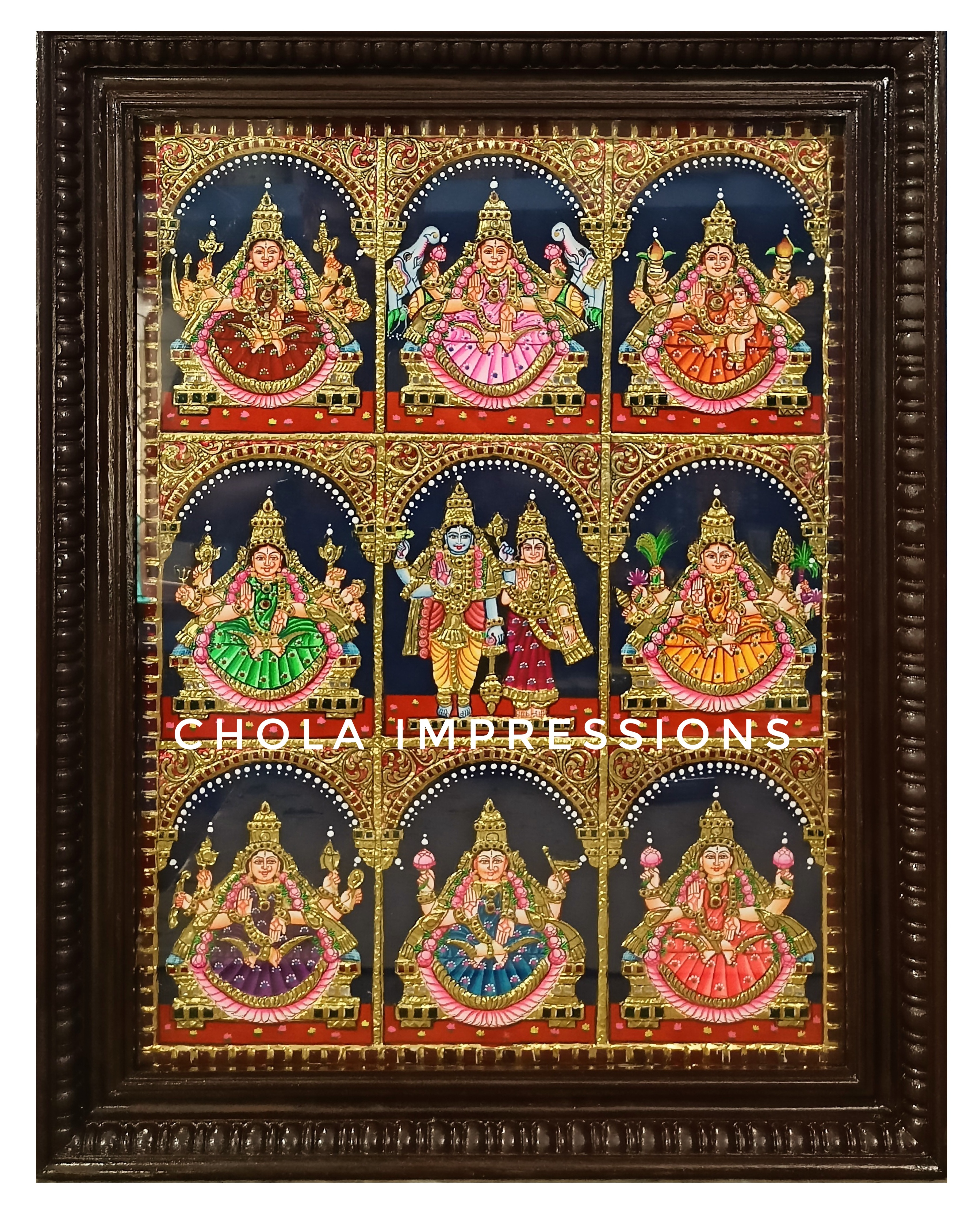 Ashtalakshmi Tanjore Painting - Exclusive Collection