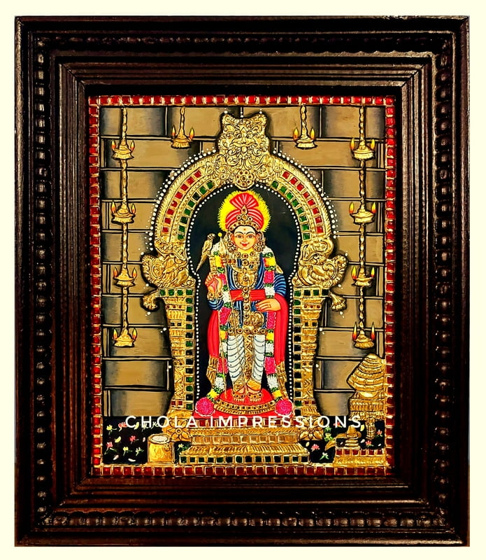 Murugar Raja Alankaram Tanjore Painting Murugar Raja Alankaram Tanjore Painting