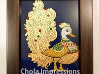 Royal Swan Reverse glass painting Jewel Box Royal Swan Reverse glass painting Jewel Box