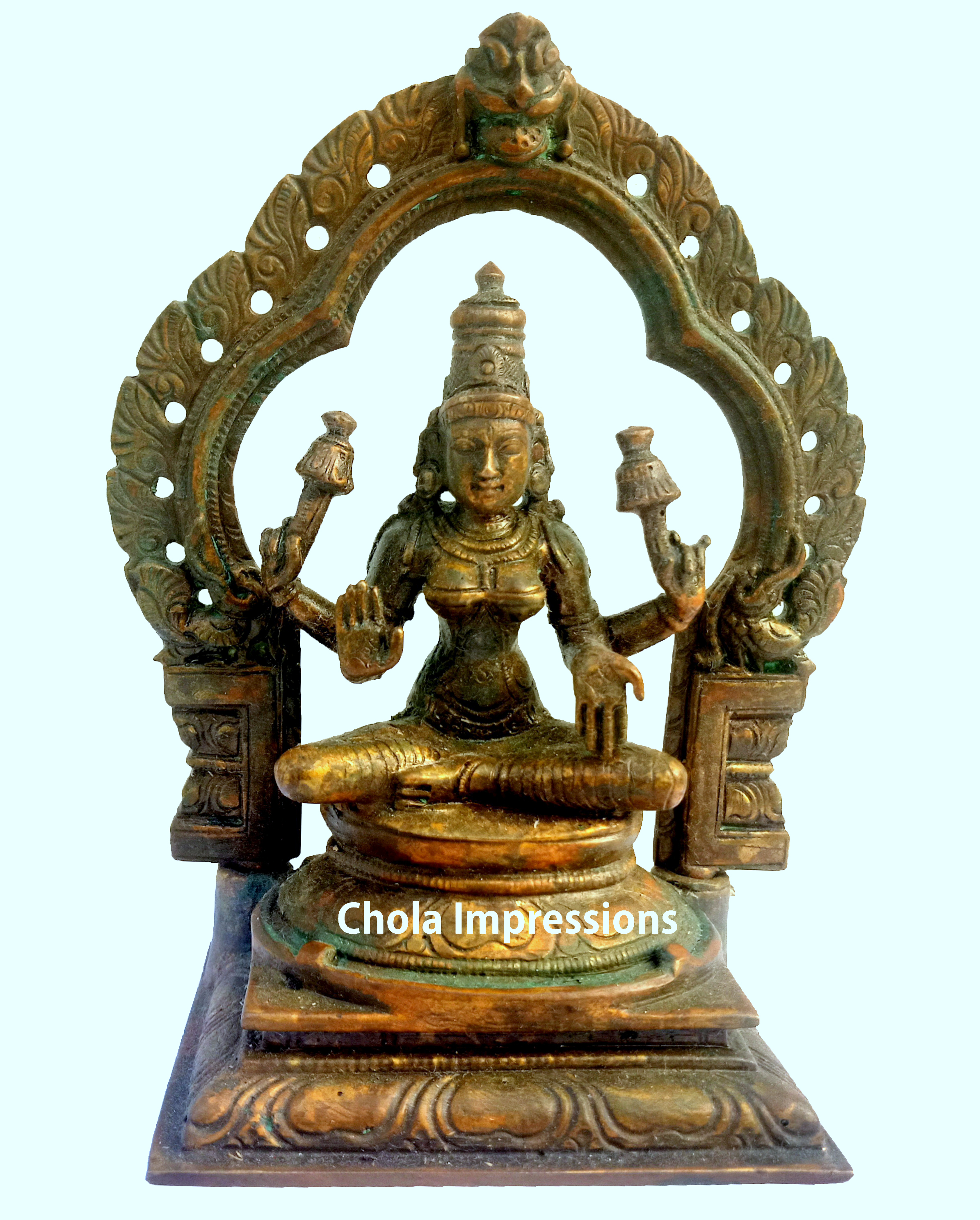 Buy Lakshmi Devi Panchaloha bronze statue in authentic, traditional