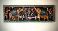 Gaja Lakshmi Wooden Wall Panel Gaja Lakshmi Wooden Wall Panel