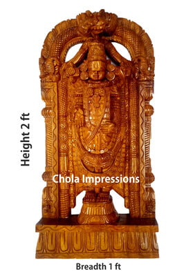 Lord Balaji Wooden Statue Lord Balaji Wooden Statue