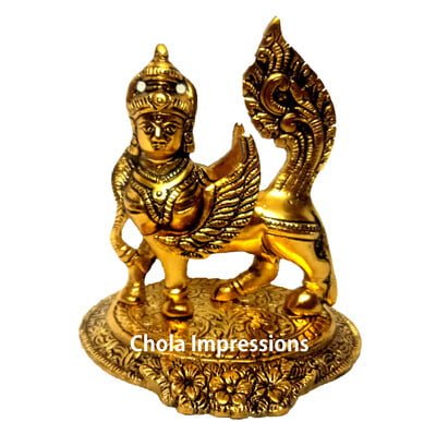 Kamadenu Brass idol with wings