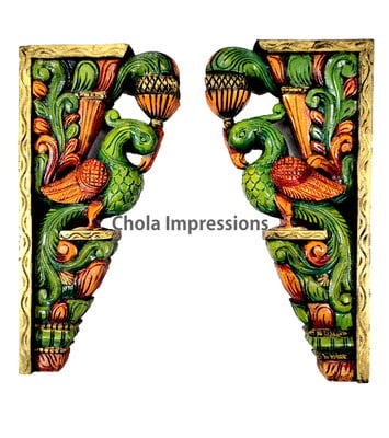 Parrot Wooden Wall Bracket Pair - 1.5 ft