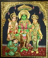 Kodanda Ramar(Ram Darbar) Tanjore Painting