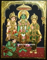 Kodanda Ramar(Ram Darbar) Tanjore Painting