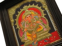 Ganesh Tanjore Painting - 1.5 ft x 1.25 ft