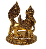 Kamadenu Brass idol with wings Kamadenu Brass idol with wings