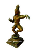 Lord Krishna Panchaloha Idol in Antique Finish - 9 inches