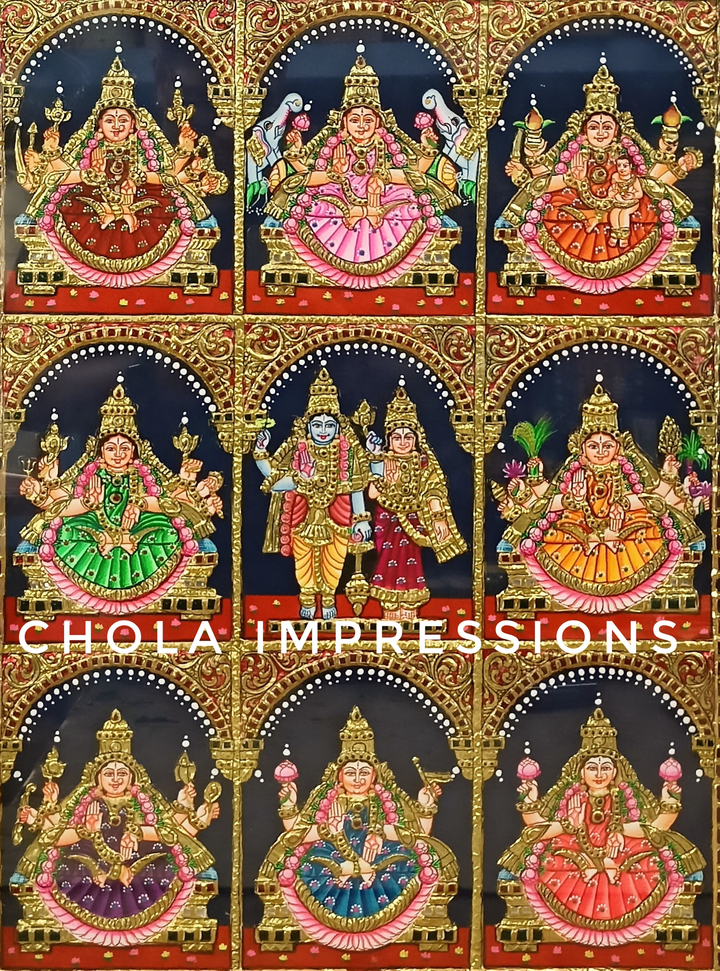 Ashtalakshmi Tanjore Painting - Exclusive Collection