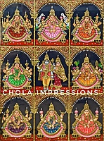 Ashtalakshmi Tanjore Painting - Exclusive Collection