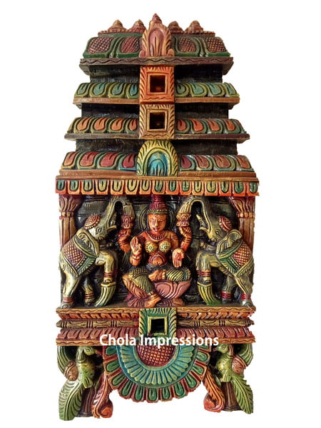 Lakshmi Devi Wooden Kavadi Wall Mount Lakshmi Devi Wooden Kavadi Wall Mount