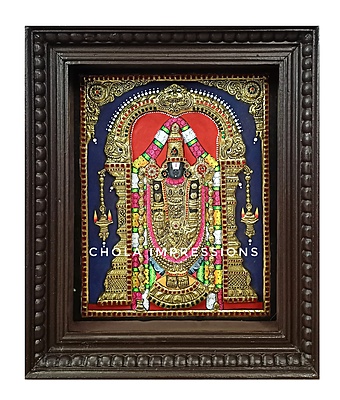 Super Embossed Statue-like Balaji Tanjore Painting -  Medium Size