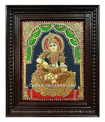 Annapoorani Tanjore Painting with Screen