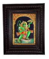 Lord Hanuman Sanjeevani Tanjore Painting - From small sizes