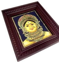 Devi Durga - Bengal Style Tanjore Painting - Various sizes