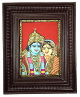 Lord Ram Sita Devi Tanjore Painting - from Small sizes