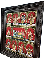 Dasavatharam Tanjore Painting with Renganathar