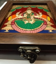 Lakshmi Reverse glass painting Jewel Box Lakshmi Reverse glass painting Jewel Box
