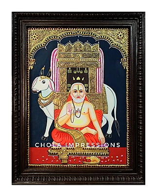 Sri Raghavendra Swami Tanjore Painting - Exclusive Collection