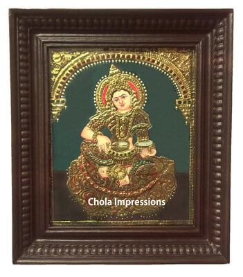 Annapoorani Tanjore Painting Medium Sizes