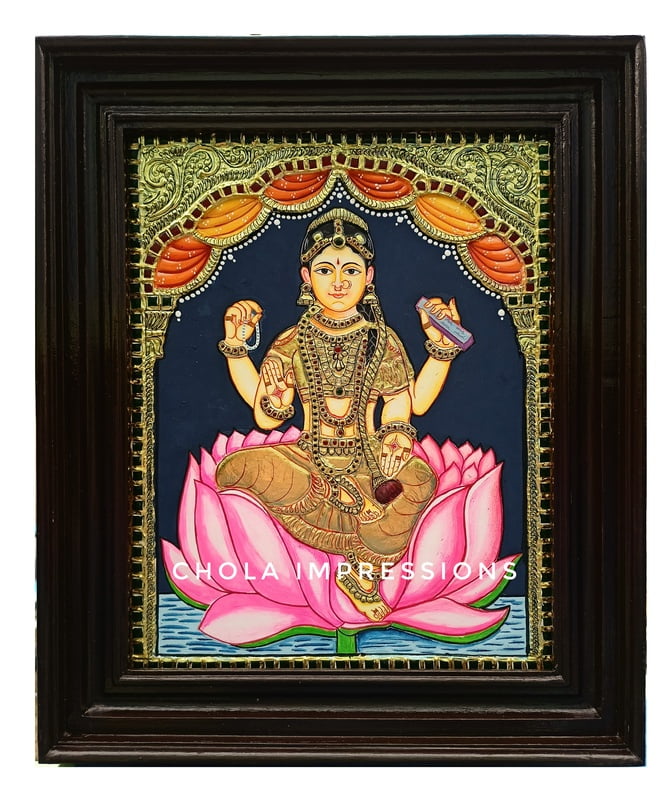 Bala Tirupura Sundari Tanjore Painting