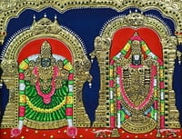 Balaji Thayar (Padmavati) Tanjore Painting Balaji Thayar (Padmavati) Tanjore Painting