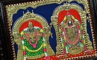 Balaji Thayar (Padmavati) Tanjore Painting Balaji Thayar (Padmavati) Tanjore Painting