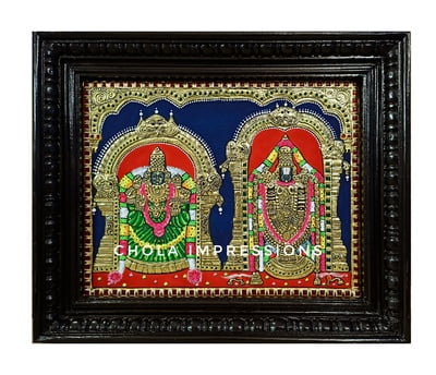 Balaji Thayar (Padmavati) Tanjore Painting