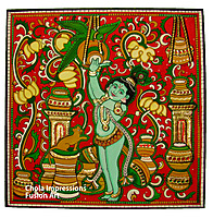 Butter Krishna Kerala Mural Tanjore Painting