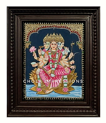Gayatri Devi Tanjore Painting - Various sizes