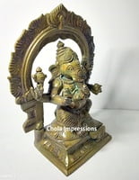 Ganesh Antique Style Panchaloha Bronze Statue