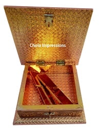 Minakari Jewel Box/ Dry fruit Box with Partition - German Oxodise Minakari Jewel Box/ Dry fruit Box with Partition - German Oxodise