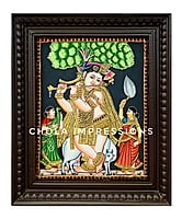 Punnai Maram Krishnar Tanjore Painting