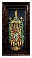 Exclusive Lord Balaji Realistic Tanjore Painting -  with American Diamonds