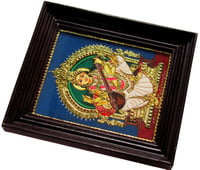 Saraswati Devi Tanjore Painting -  15 In x 13 In