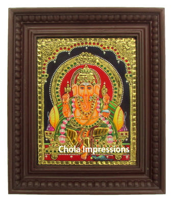 Ganesh Tanjore Painting - Medium Sizes