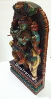 Lord Krishna Wooden Statue with Cow - Antique Finish Lord Krishna Wooden Statue with Cow - Antique Finish