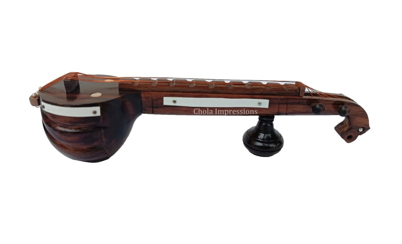 Exquisite Handcarved Rosewood Miniature Veena - 8 inches Exquisite Handcarved Rosewood Miniature Veena - 8 inches