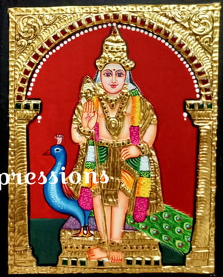 Tiruchendur Murugan Tanjore Painting