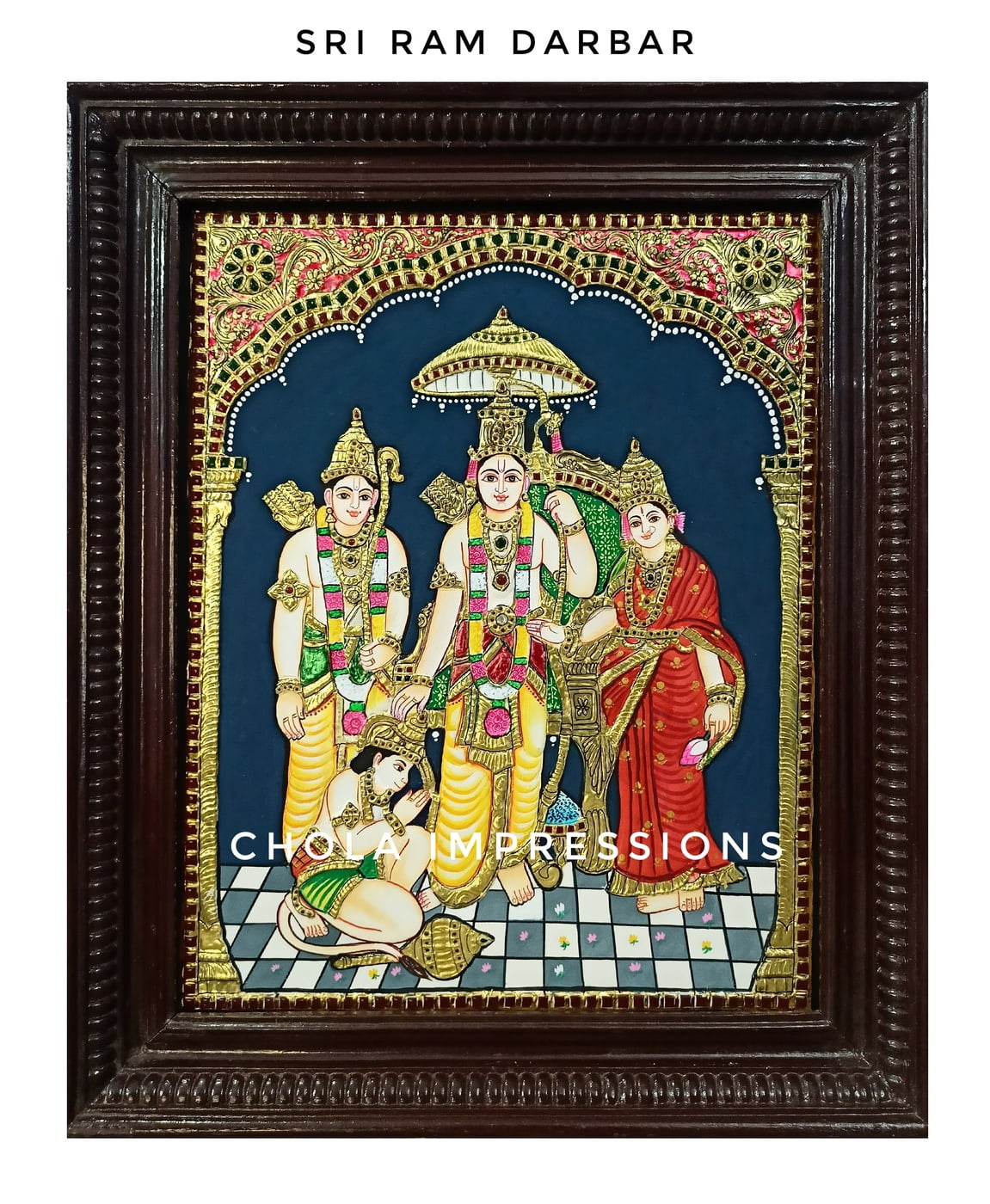 Buy Authentic Ram Darbar Tanjore Painting