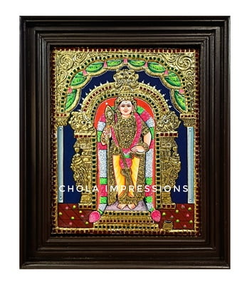 Tiruchendur Murugar Tanjore Painting - Medium Size