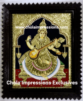 Saraswati Tanjore Painting - Exclusive Collection Saraswati Tanjore Painting - Exclusive Collection